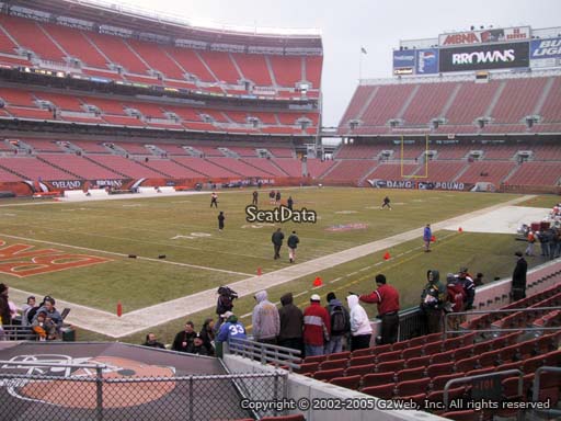 Seat view from section 101 at FirstEnergy Stadium, home of the Cleveland Browns